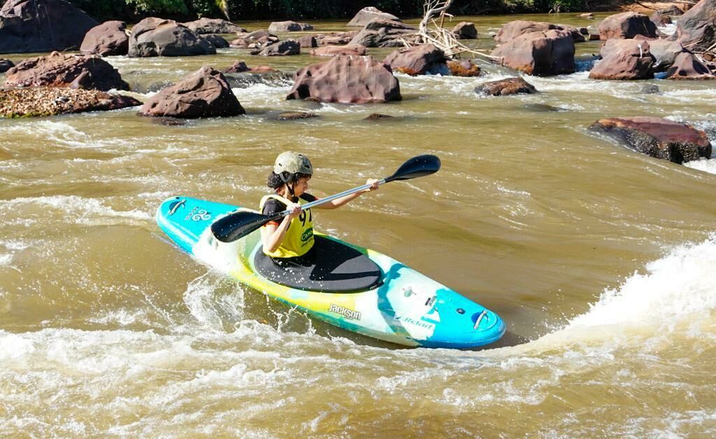 Imagem de compartilhamento para o artigo Céu, Água e Adrenalina: Cassilândia sedia o 1º Campeonato centro-oeste de canoagem de descida da MS Todo dia
